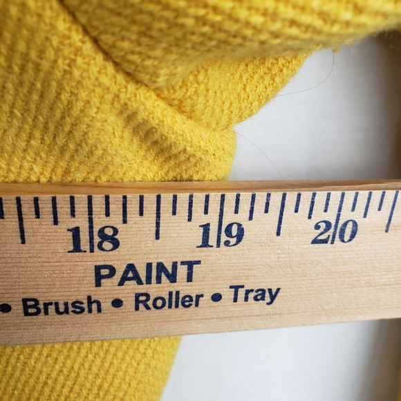 Calvin Klein Yellow Wool Blend Hooded Long Sleeve Zip Snap Closure Sz 6 - Picture 12 of 12